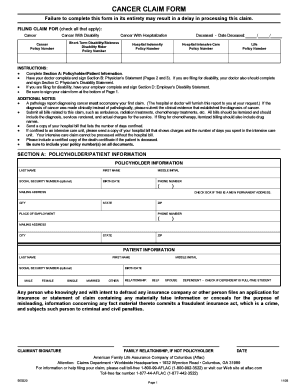 Aflac Printable Claim Forms - Aflac Physician Statement with regard to Aflac Long Term Care Insurance