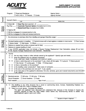 Printable Acord 35 Printable Forms And Document Templates intended for Acord Applications Commercial Insurance
